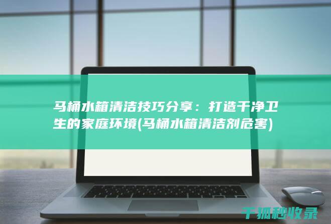 马桶水箱清洁技巧分享：打造干净卫生的家庭环境 (马桶水箱清洁剂危害)
