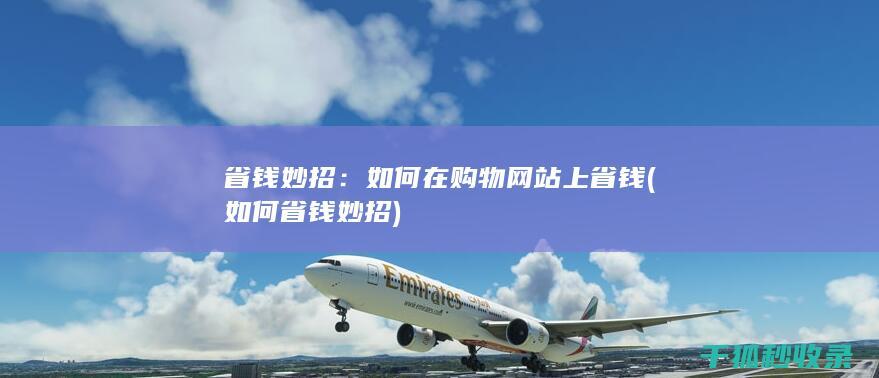 省钱妙招：如何在购物网站上省钱 (如何省钱妙招)