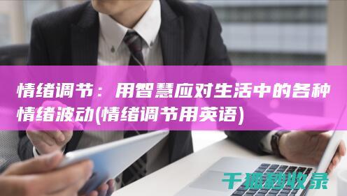情绪调节：用智慧应对生活中的各种情绪波动 (情绪调节用英语)